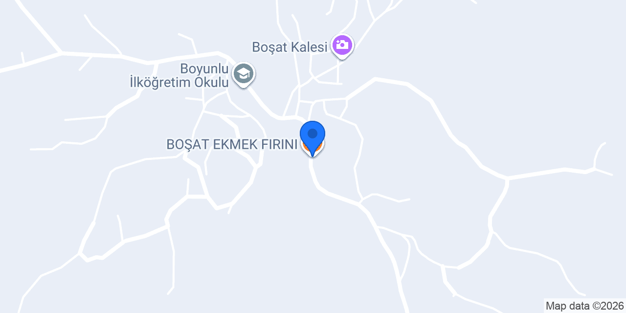BOŞAT EKMEK FIRINI konumu