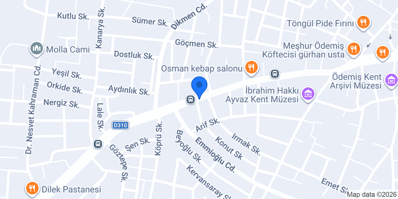 Çınar Fastfood konumu