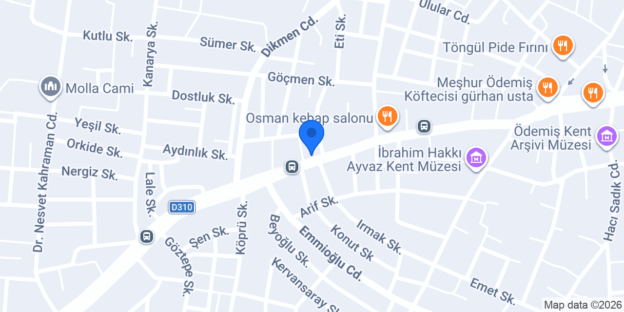 OKUR AUTO konumu
