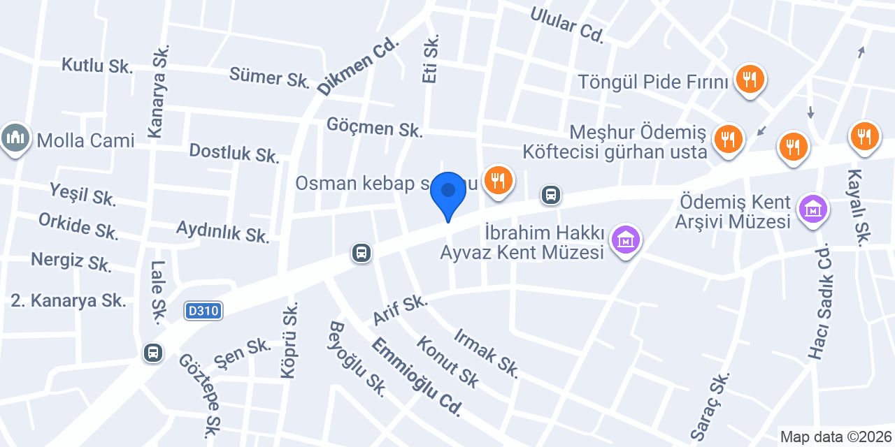 Kök Ekmek Fırını konumu