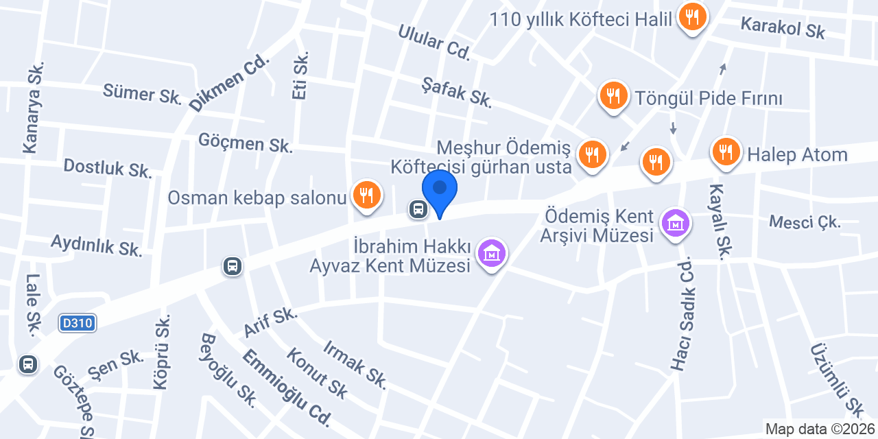 EgeTar Tarım Ürünleri konumu