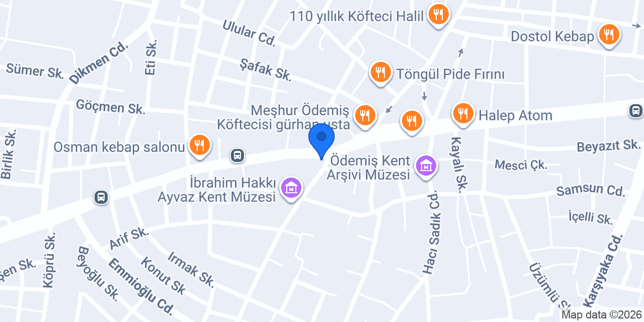 Ödemiş Ticaret Odası konumu