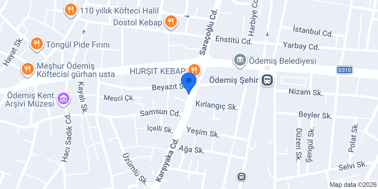 Erçetin Pide Salonu konumu