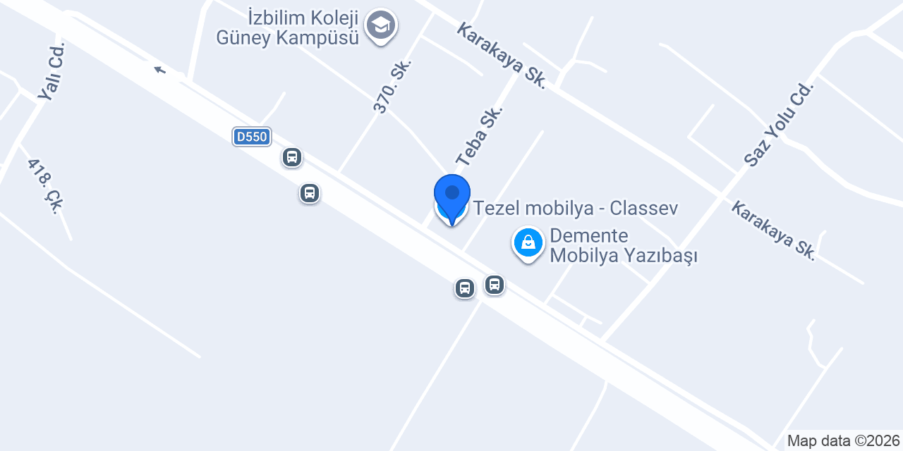 Tezel mobilya - Classev konumu