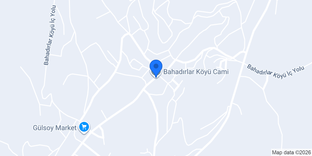 Bahadırlar Köyü Muhtarlığı konumu