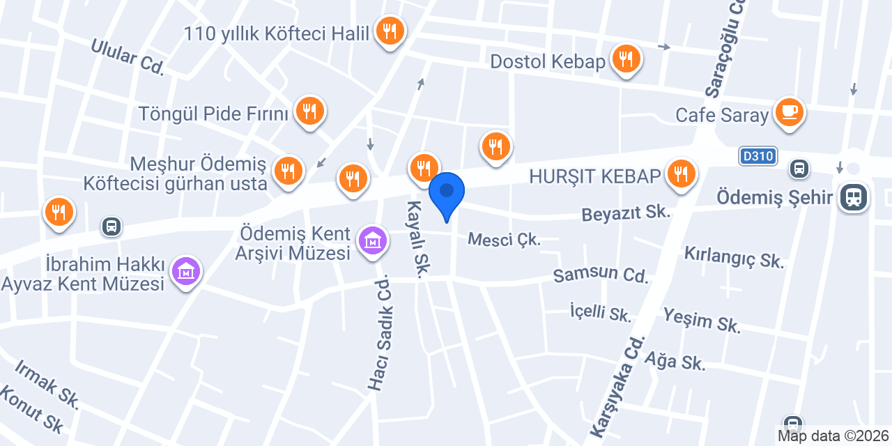 Ödemiş Otel ve Konaklama konumu