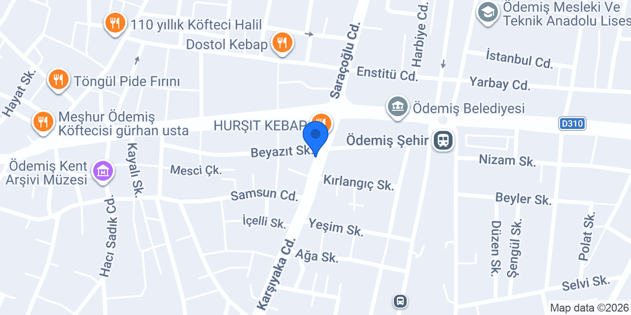 NAZAR KEBAP ÖDEMİŞ konumu