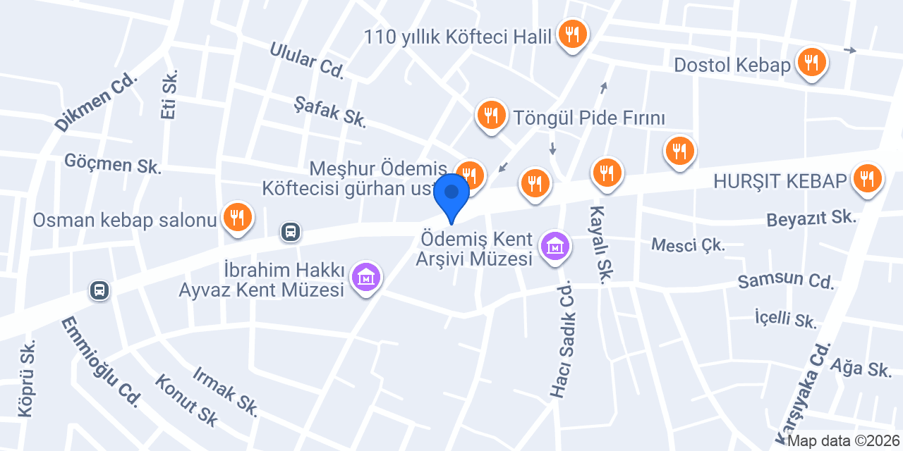 Nursultan Ödemiş Kebap konumu