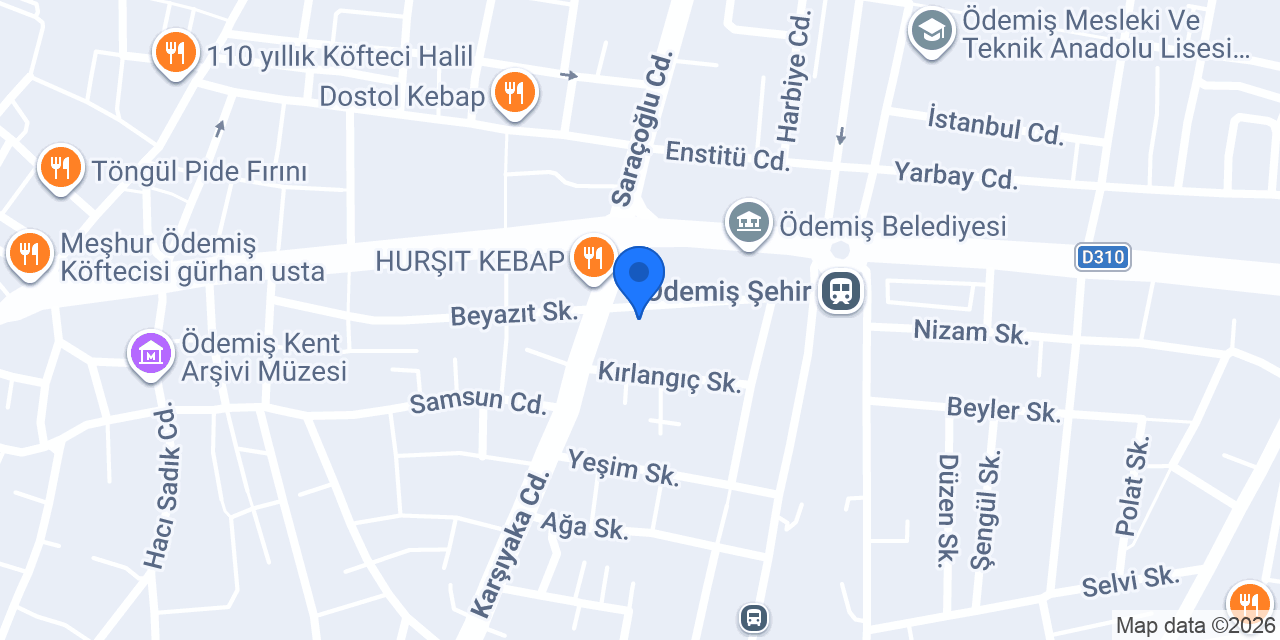 Derin Kebap konumu