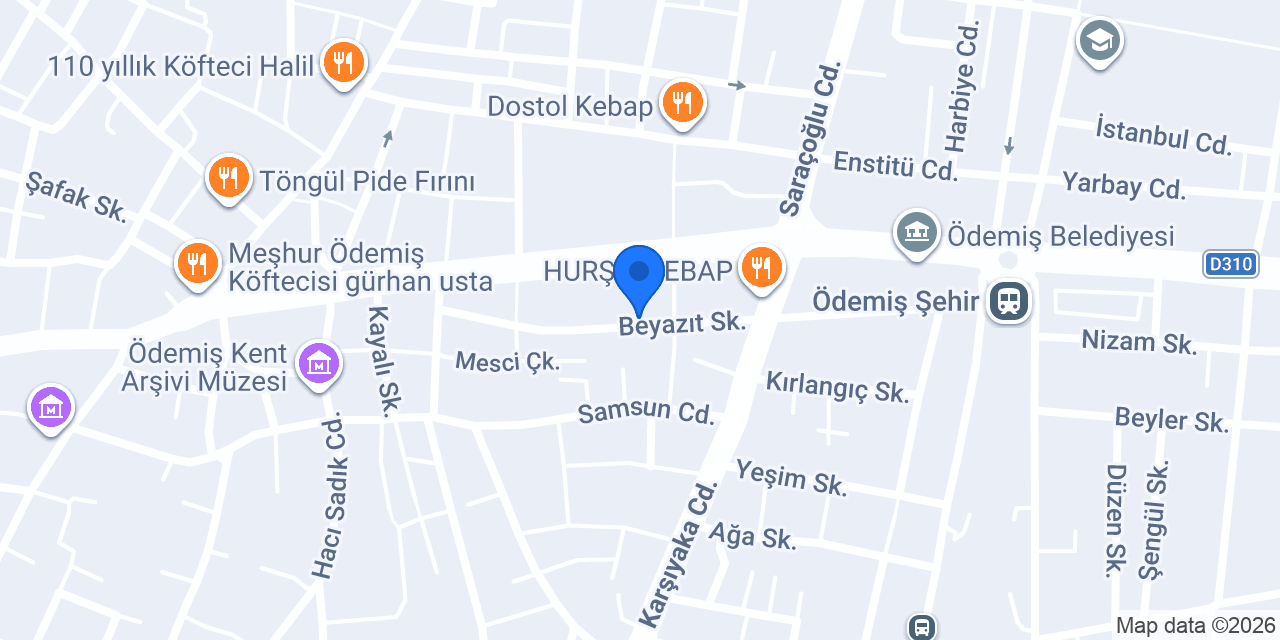 Elit Ofset Ödemiş konumu