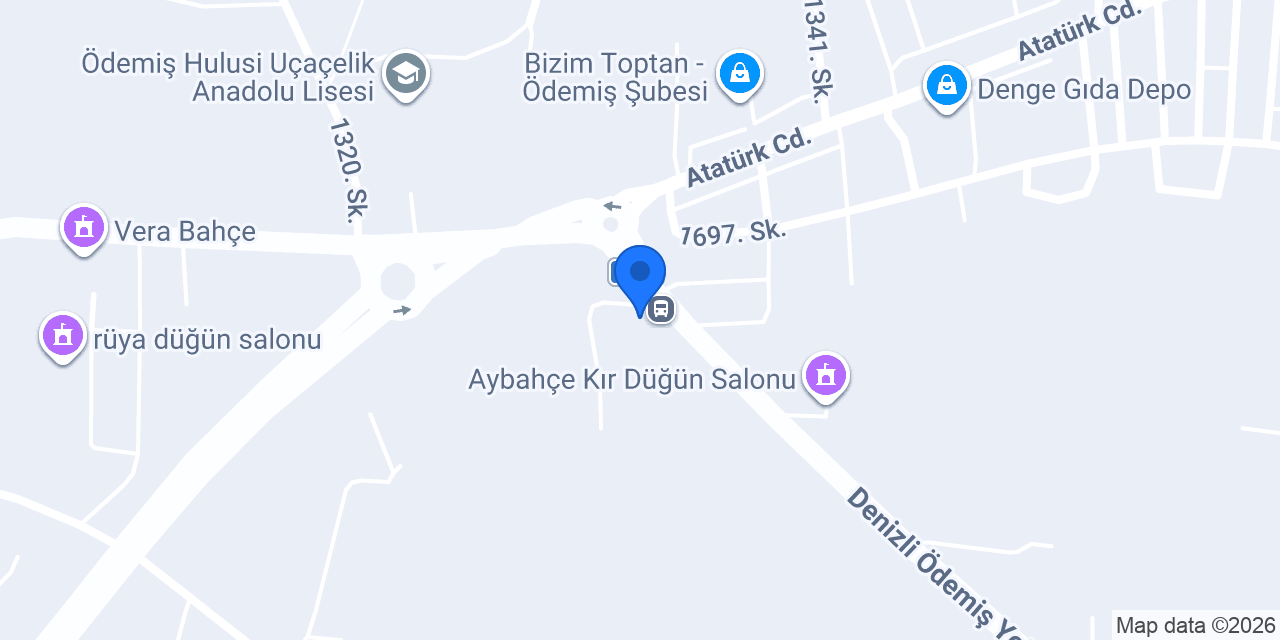 ÖDEMİŞ HALİLOĞLU OTO LASTİK YOL YARDIM konumu