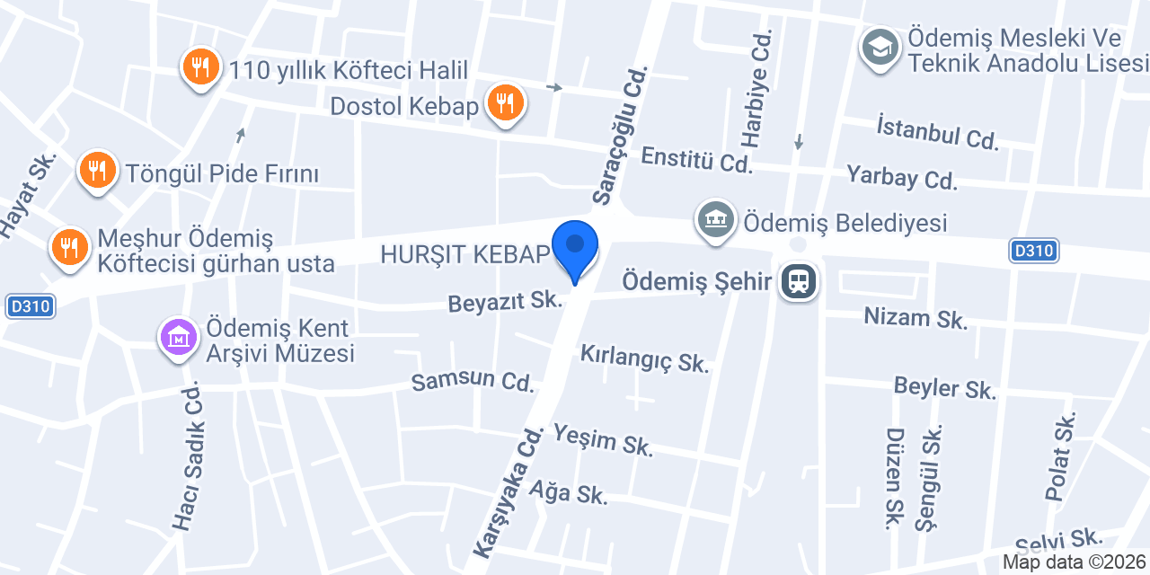 Eylül kebap ödemiş 2 konumu