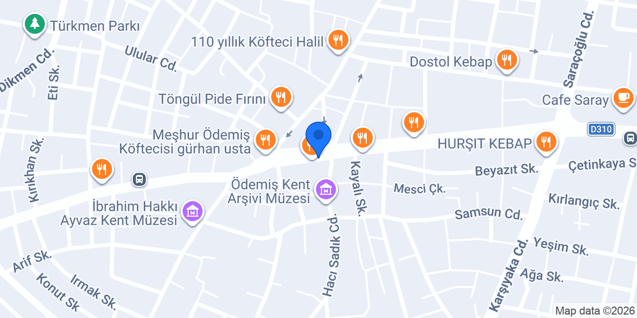 ÖDEMİŞ ÇİÇEK DÜNYASI konumu