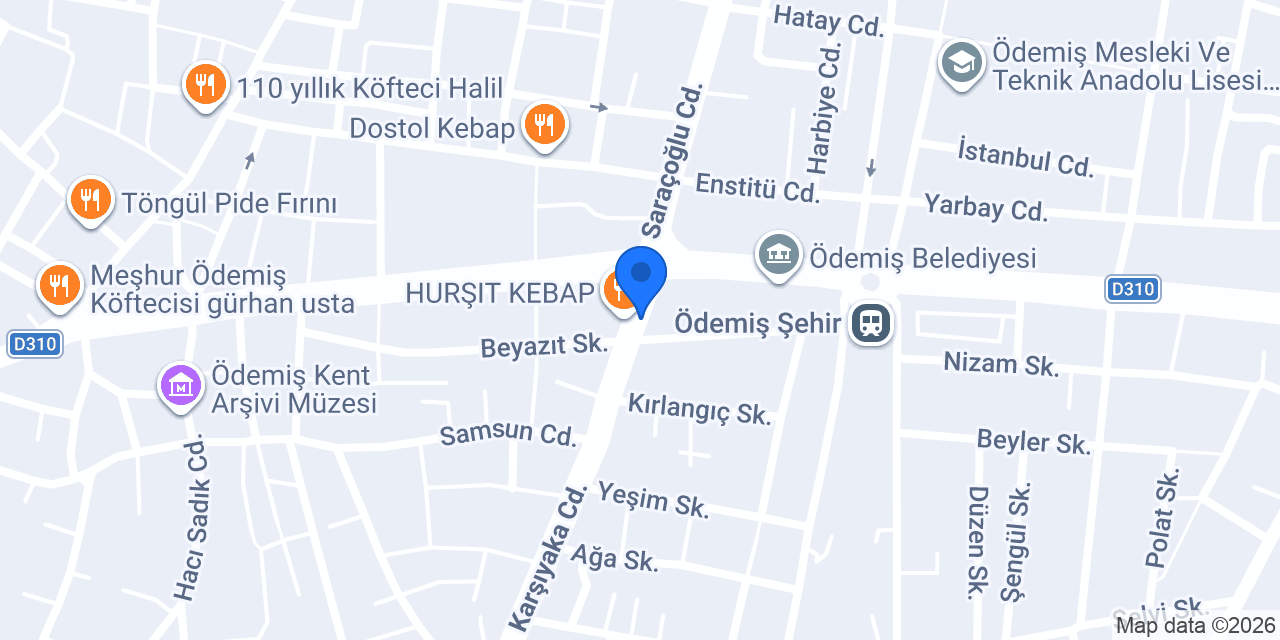 ÖZLEM KEBAP ÖDEMİŞ konumu