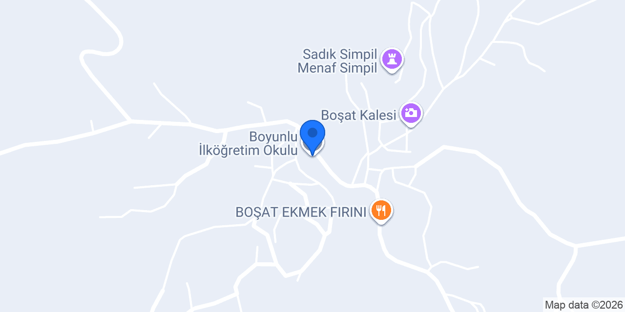 Boyunlu İlköğretim Okulu konumu
