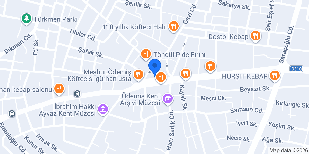 HATİPOĞLU KONFEKSİYON ÖDEMİŞ konumu