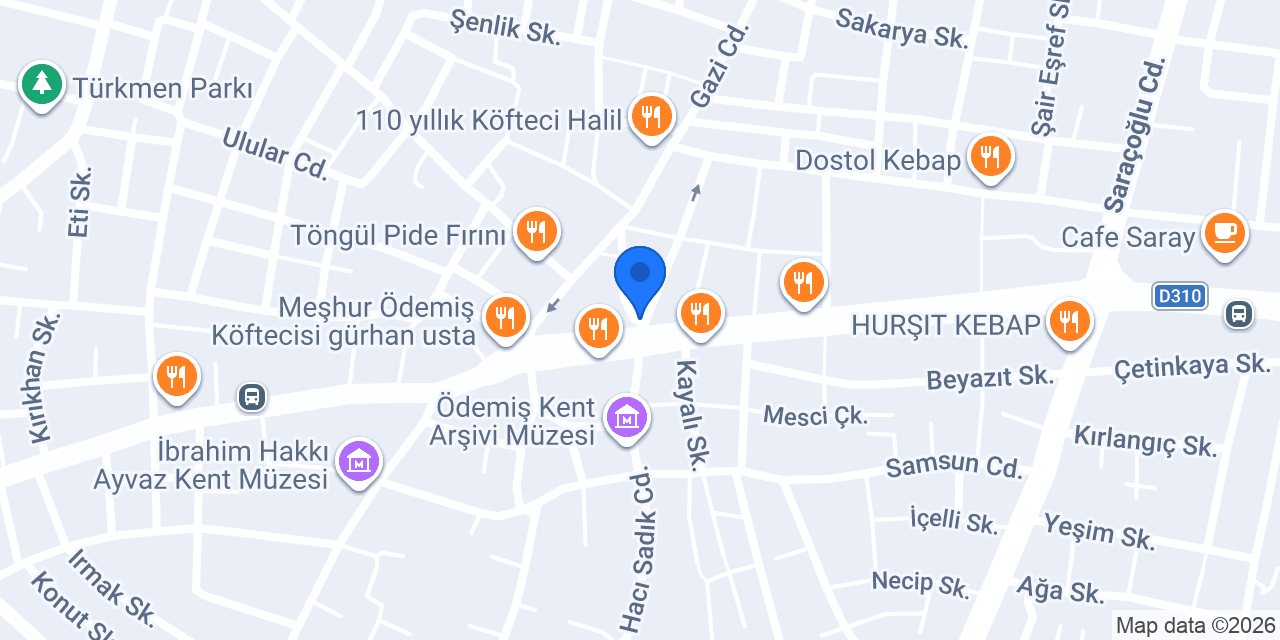 Atilla Göktürk Diş Kliniği konumu