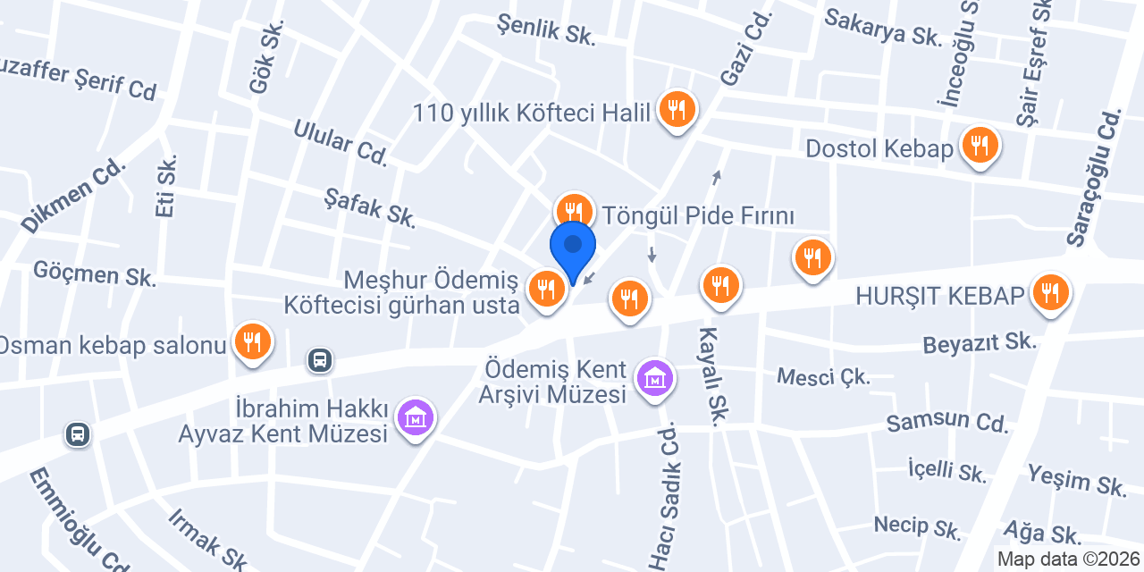 Çınar pide konumu