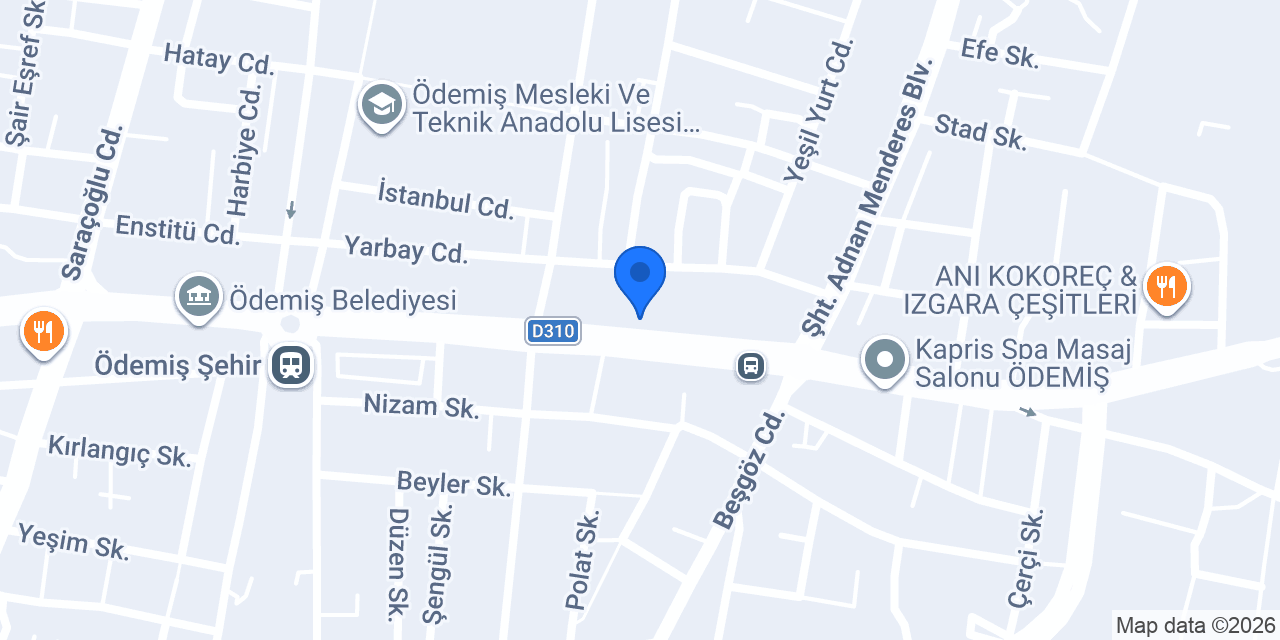 İDAŞ YATAK ÖDEMİŞ konumu