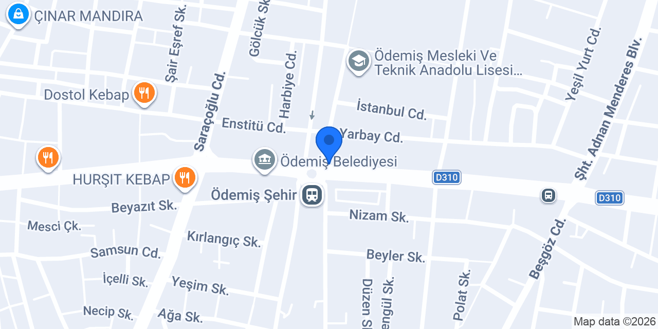 Ödemiş Çetmen konumu