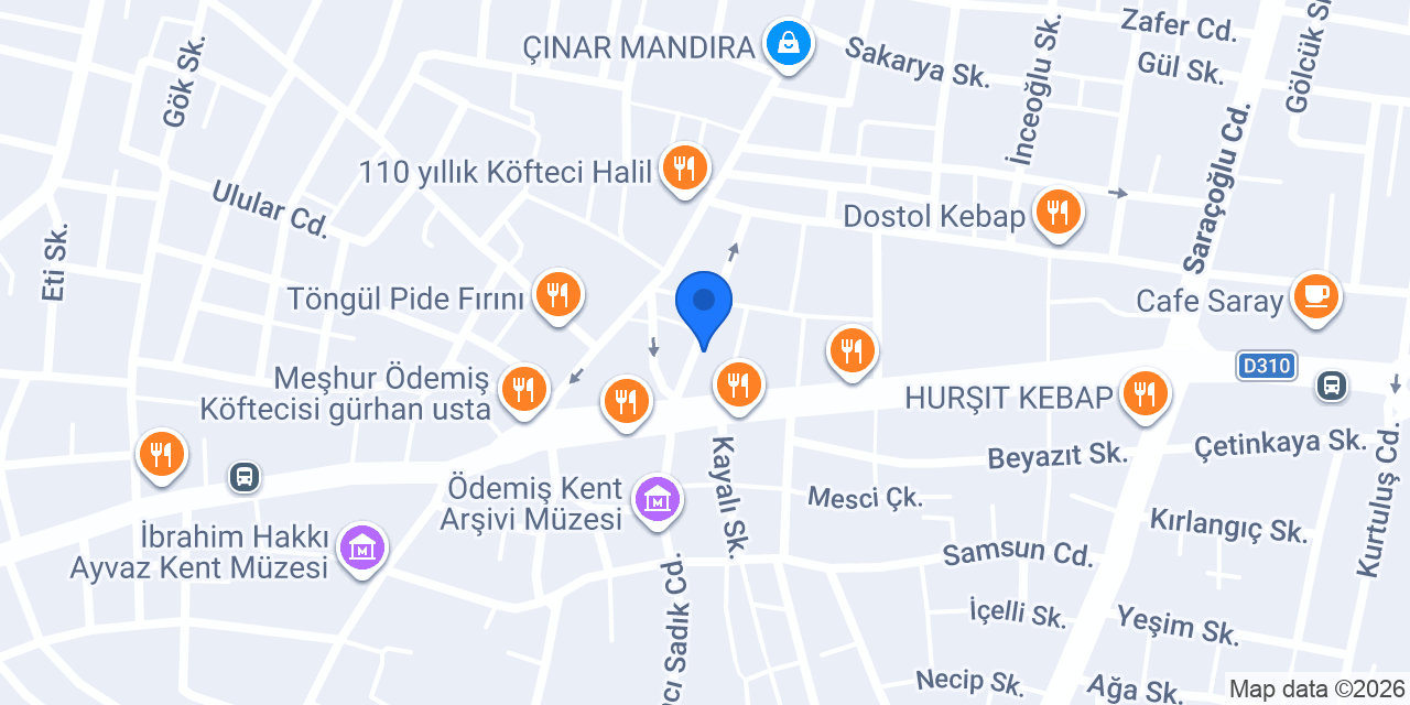 Ödemiş Av Bayii konumu