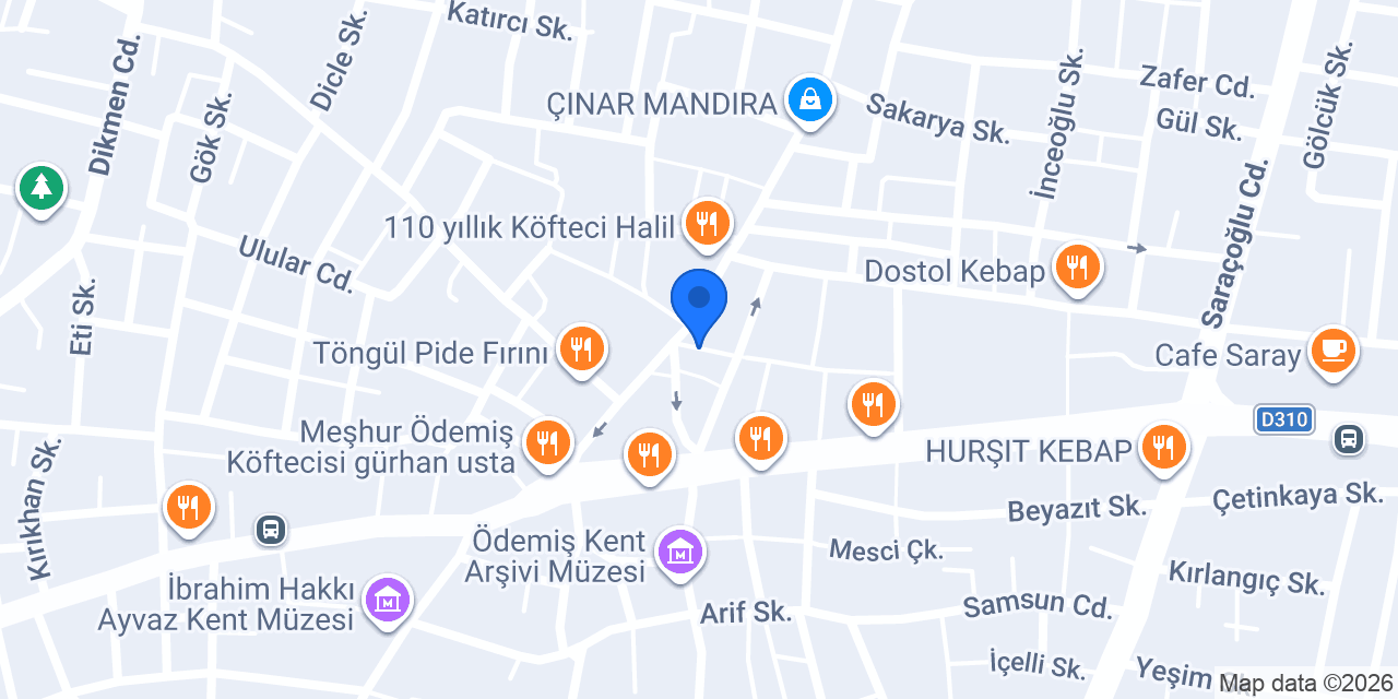 Numune Ekmek Fırını konumu