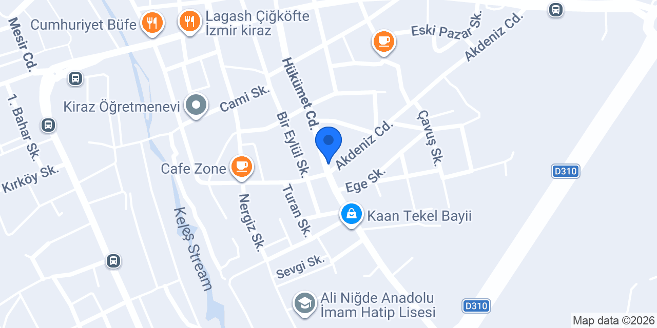 Camcı Cafer Bey konumu