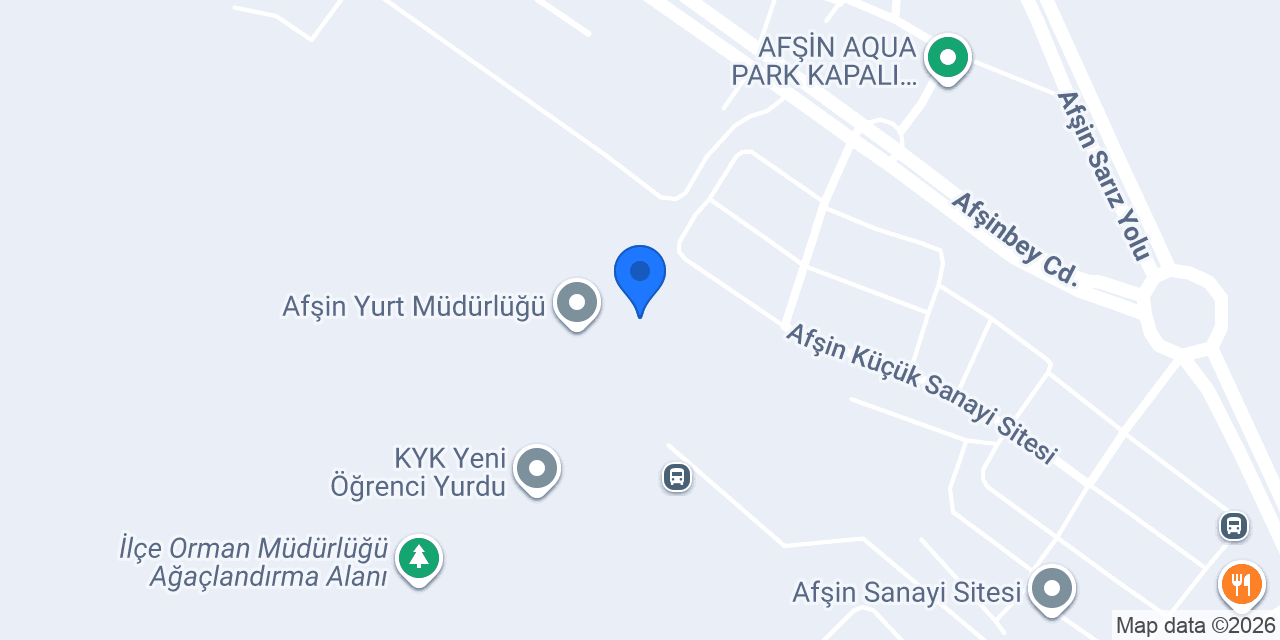 Afşin Sağlık Meslek Lisesi konumu