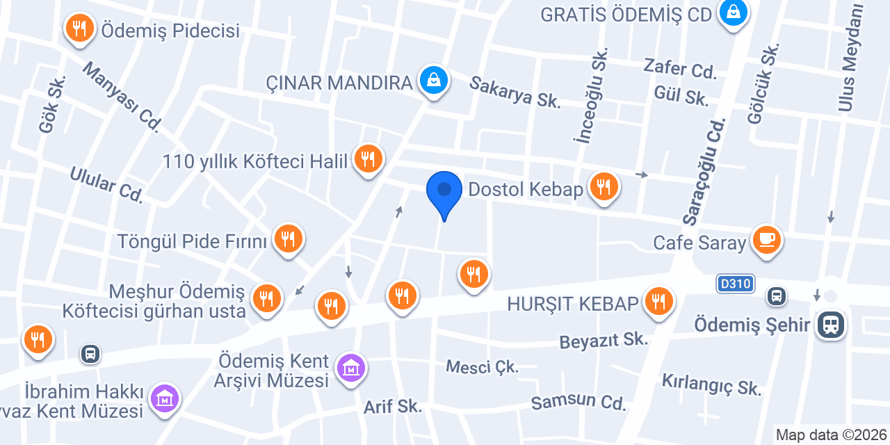 Asya Reklam Ödemiş konumu