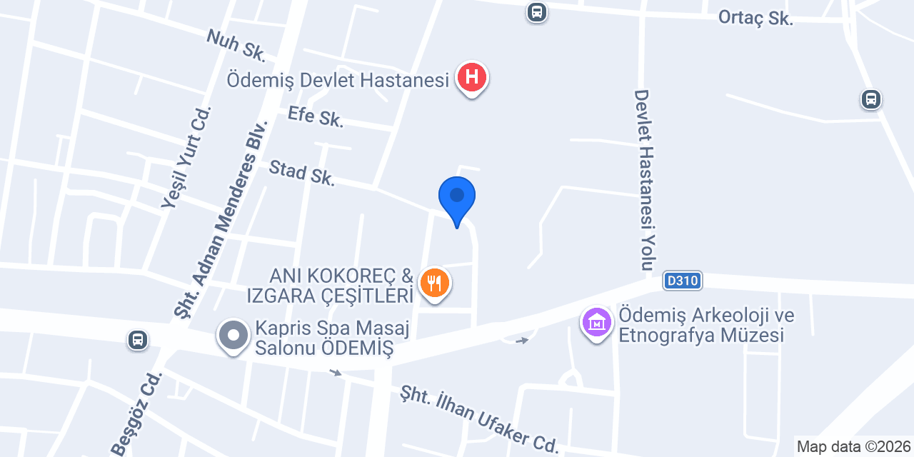 ÖDEMİŞ MERVE OPTİK konumu