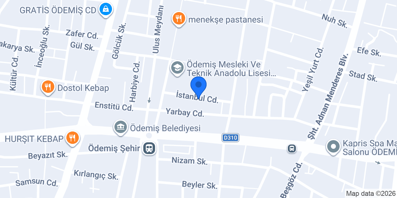 Ödemiş e sınav merkezi konumu