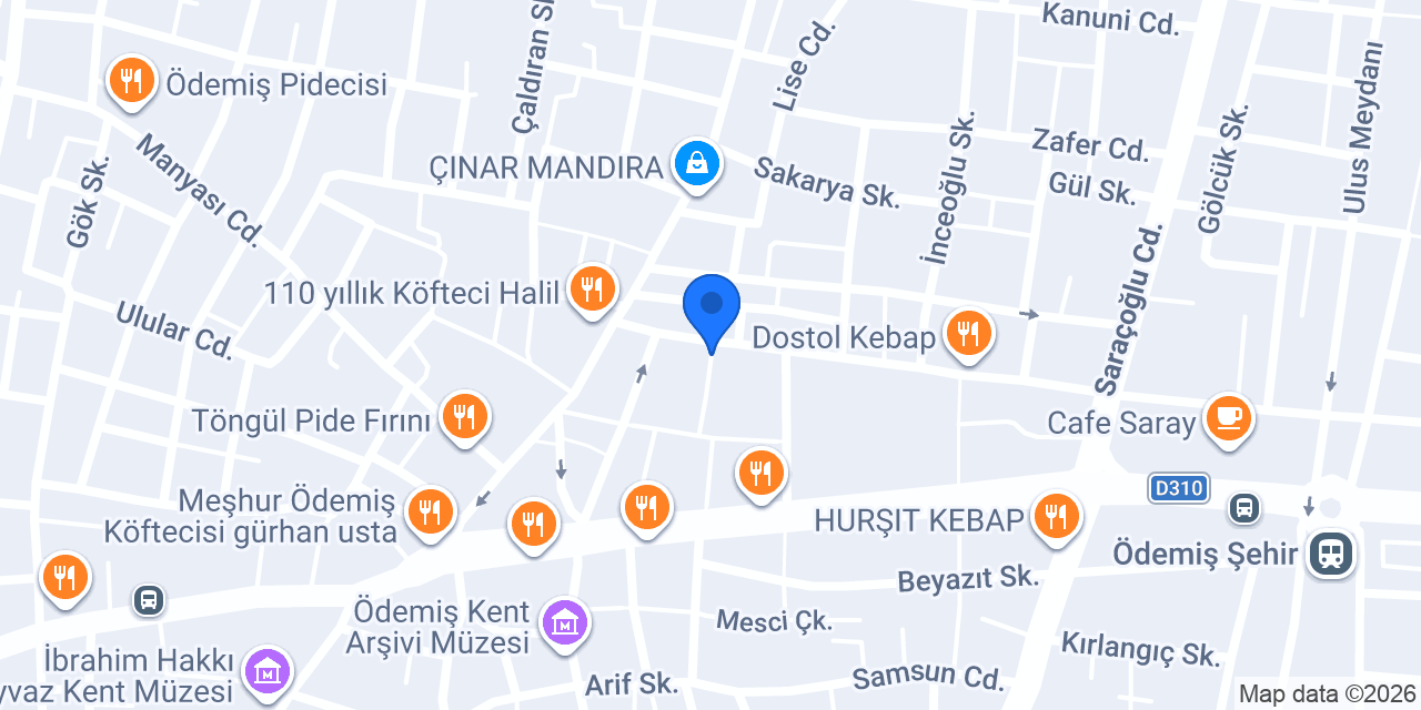 QNB Ödemiş Şubesi konumu