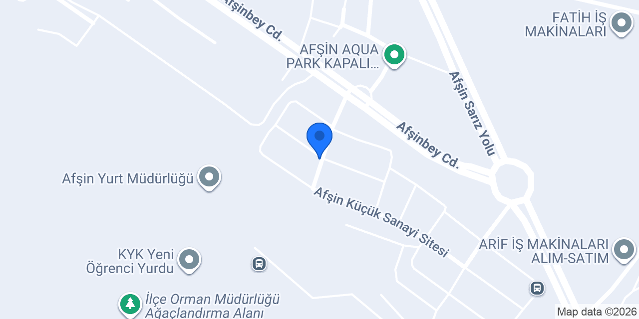 Afşin Huzur Mobilya konumu