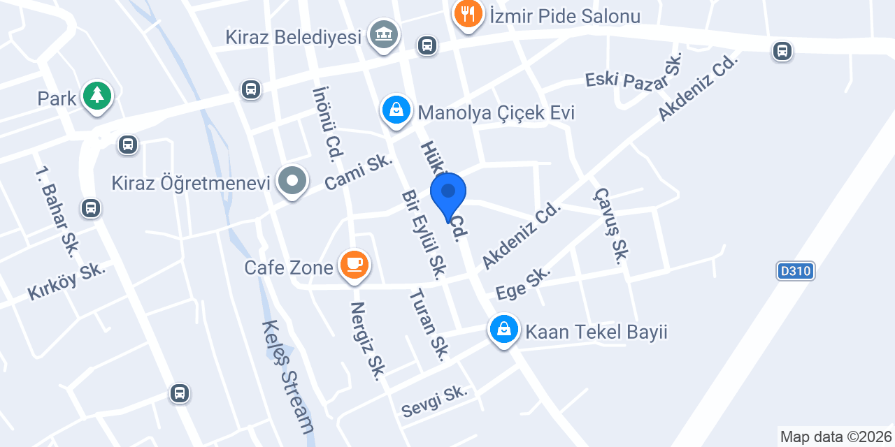 Kiraz Sürücü Kursu konumu