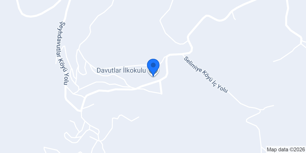 Davutlar İlkokulu konumu