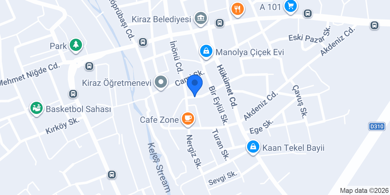 Hep-Şen Erkek Kuaförü konumu