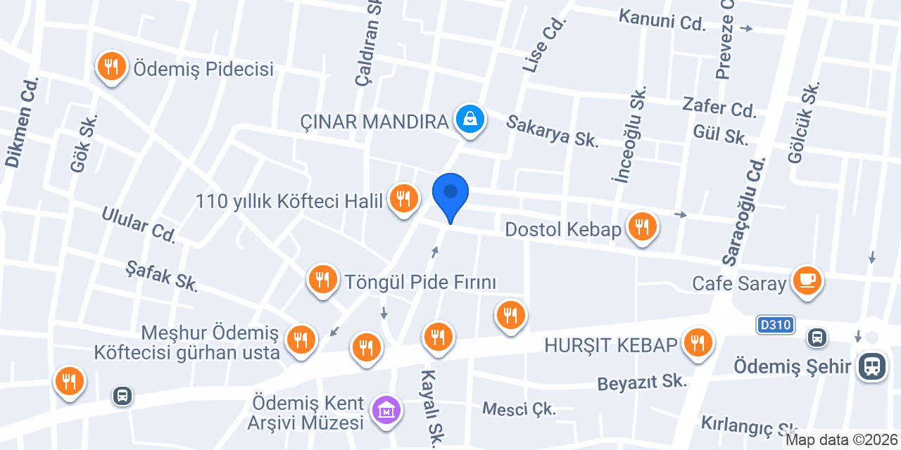 Saray Pastanesi konumu