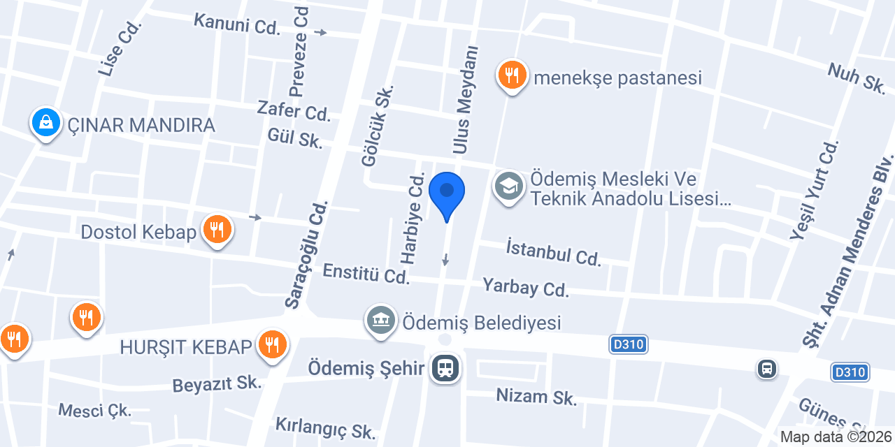 Helvacı Ali Ödemiş konumu