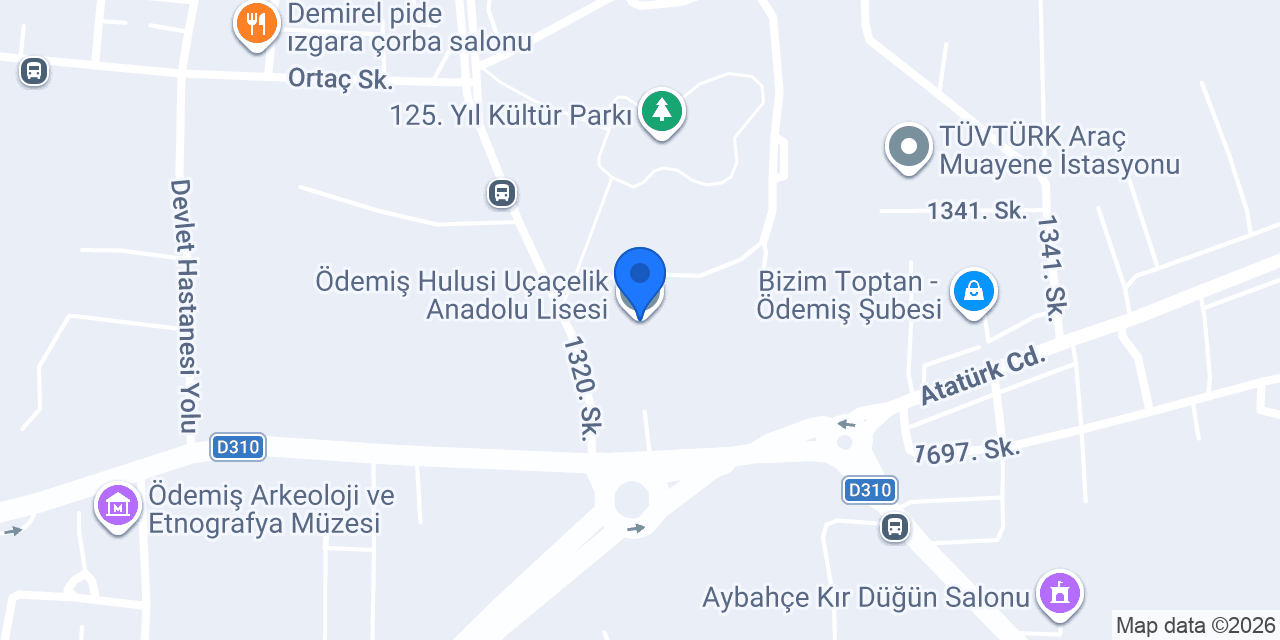 Ödemiş Hulusi Uçaçelik Anadolu Lisesi konumu