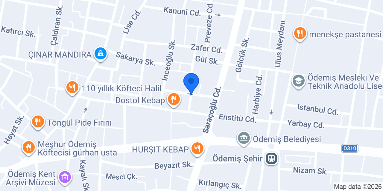 Akasya Çiçekçilik konumu
