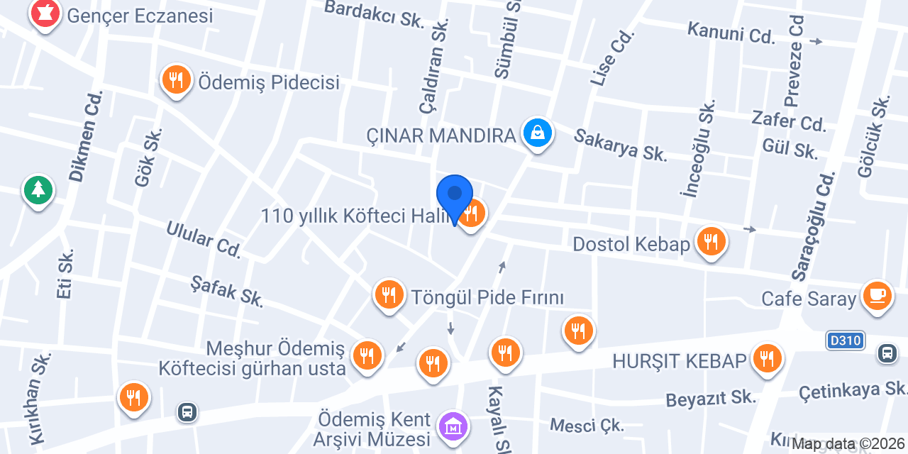 Dalmış Köfte konumu