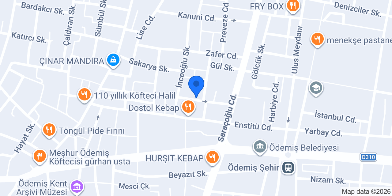 Çınar Yapı Gayrimenkul konumu