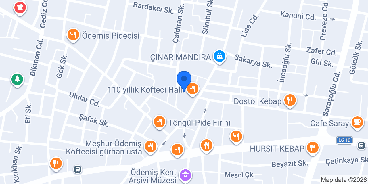 CÖMERT MARKET konumu