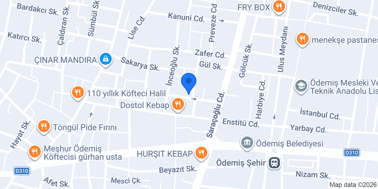 Levent Senem Kuaför konumu