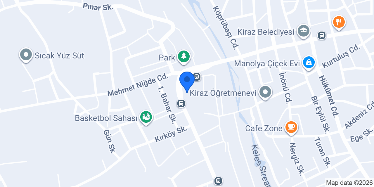 Kiraz Orman İşletme Şefliği konumu