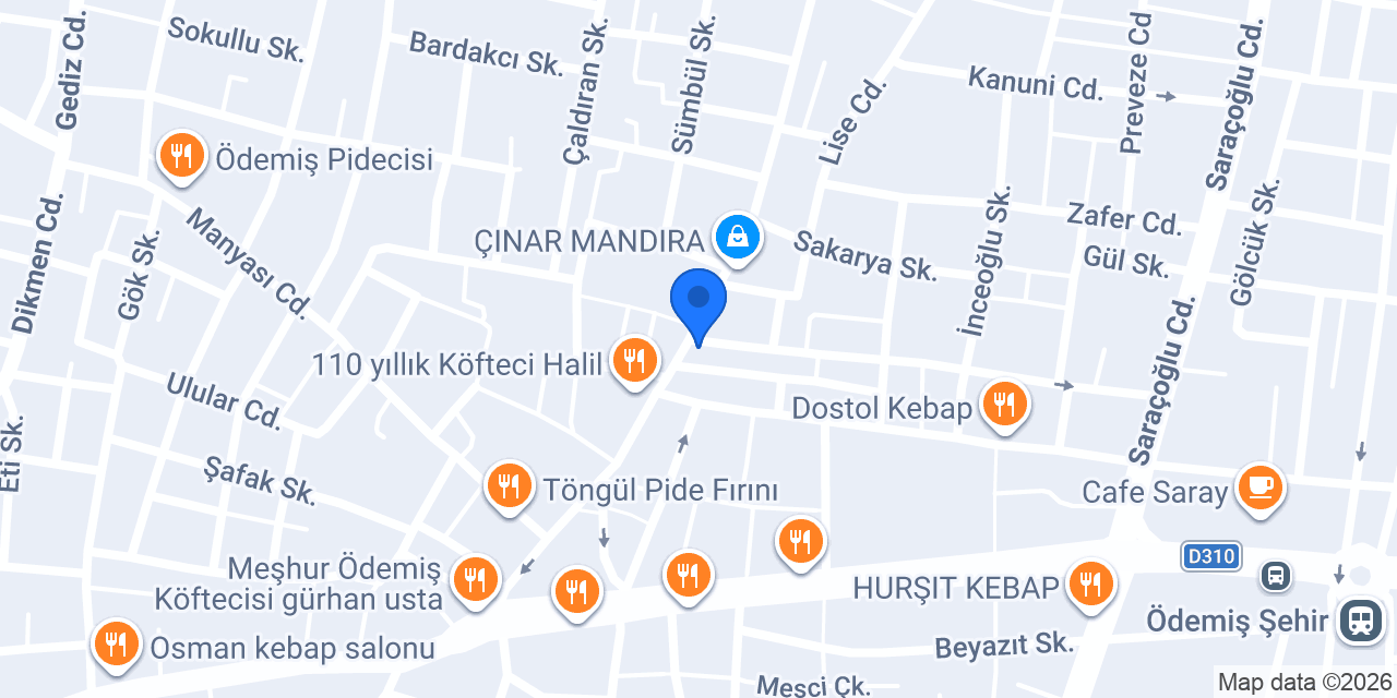 Öğretmen Evi konumu