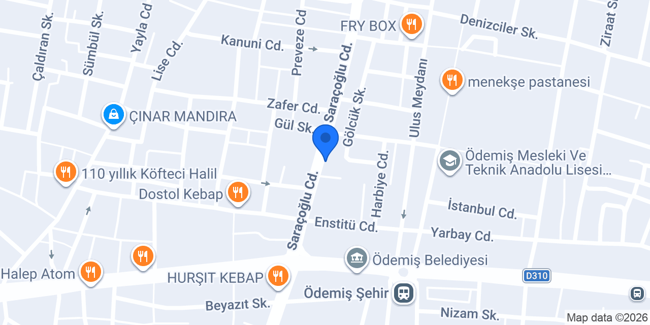 Sarar Giyim konumu