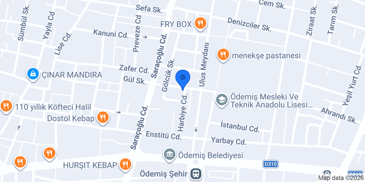 sergen çay ve tost evi konumu