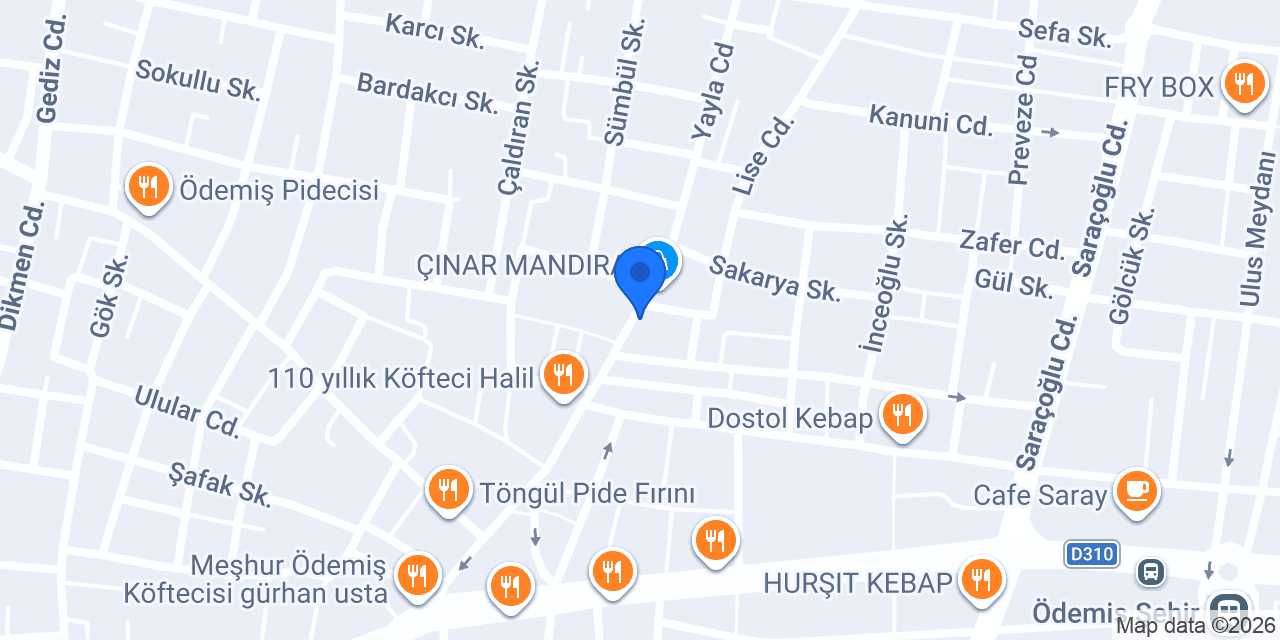 Kuveyt Türk Ödemiş Şubesi konumu