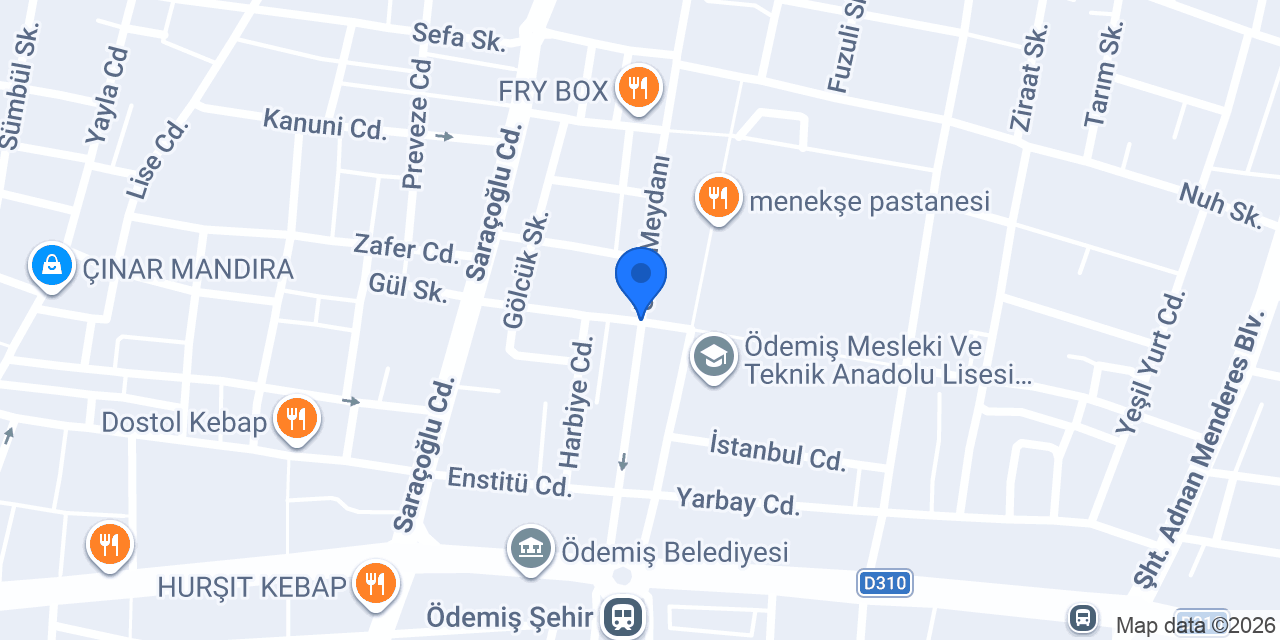 Ödemiş Kan Bağış Merkezi konumu